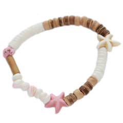 Armband coco zeester roze