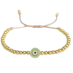 Armband evil eye gold mint