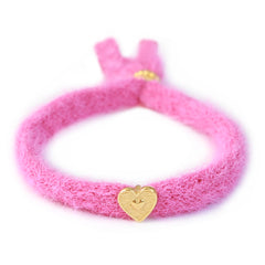 Armband fluffy roze