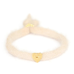 Armband flauschige Creme