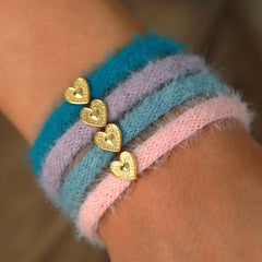 Armband fluffy teal