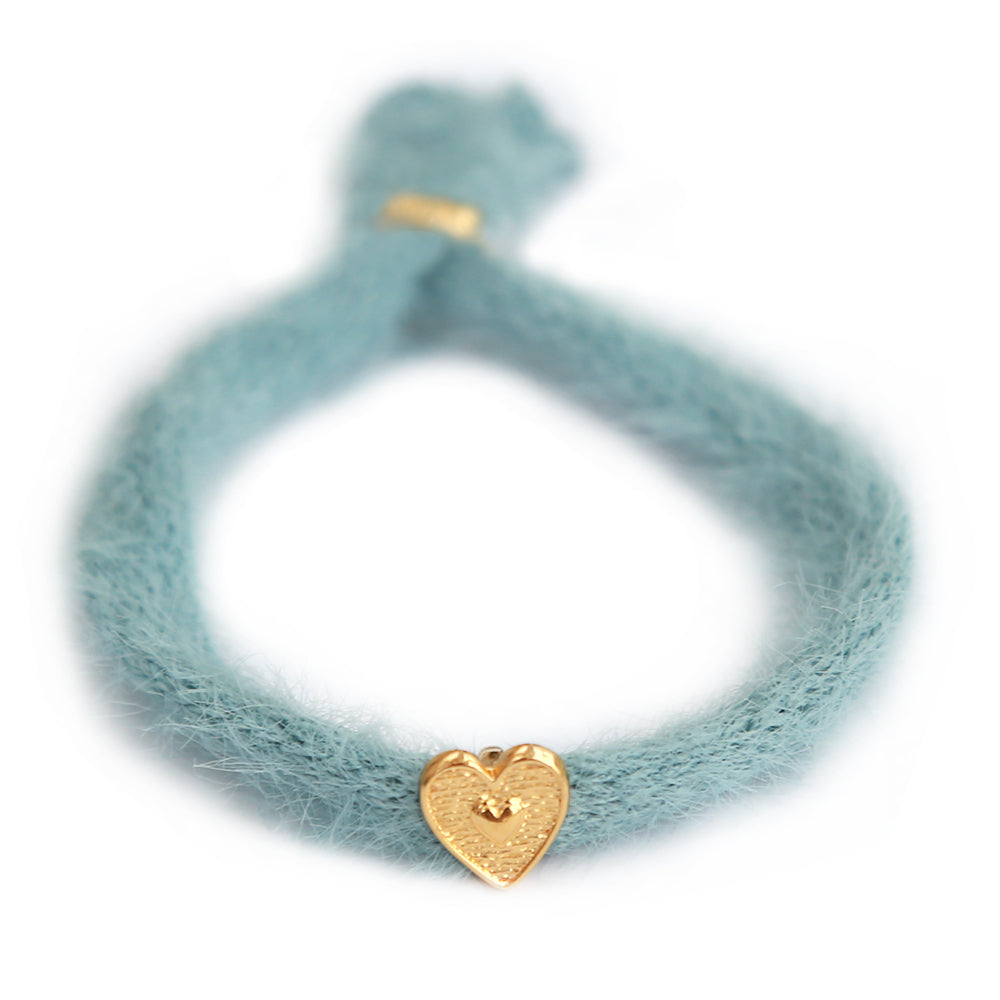 Bracelet moelleux bleu