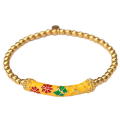 Bracelet gypsy flower jaune