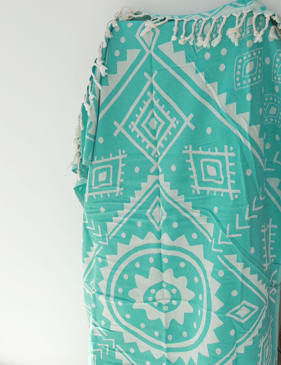 Serviette de hammam aztèque turquoise