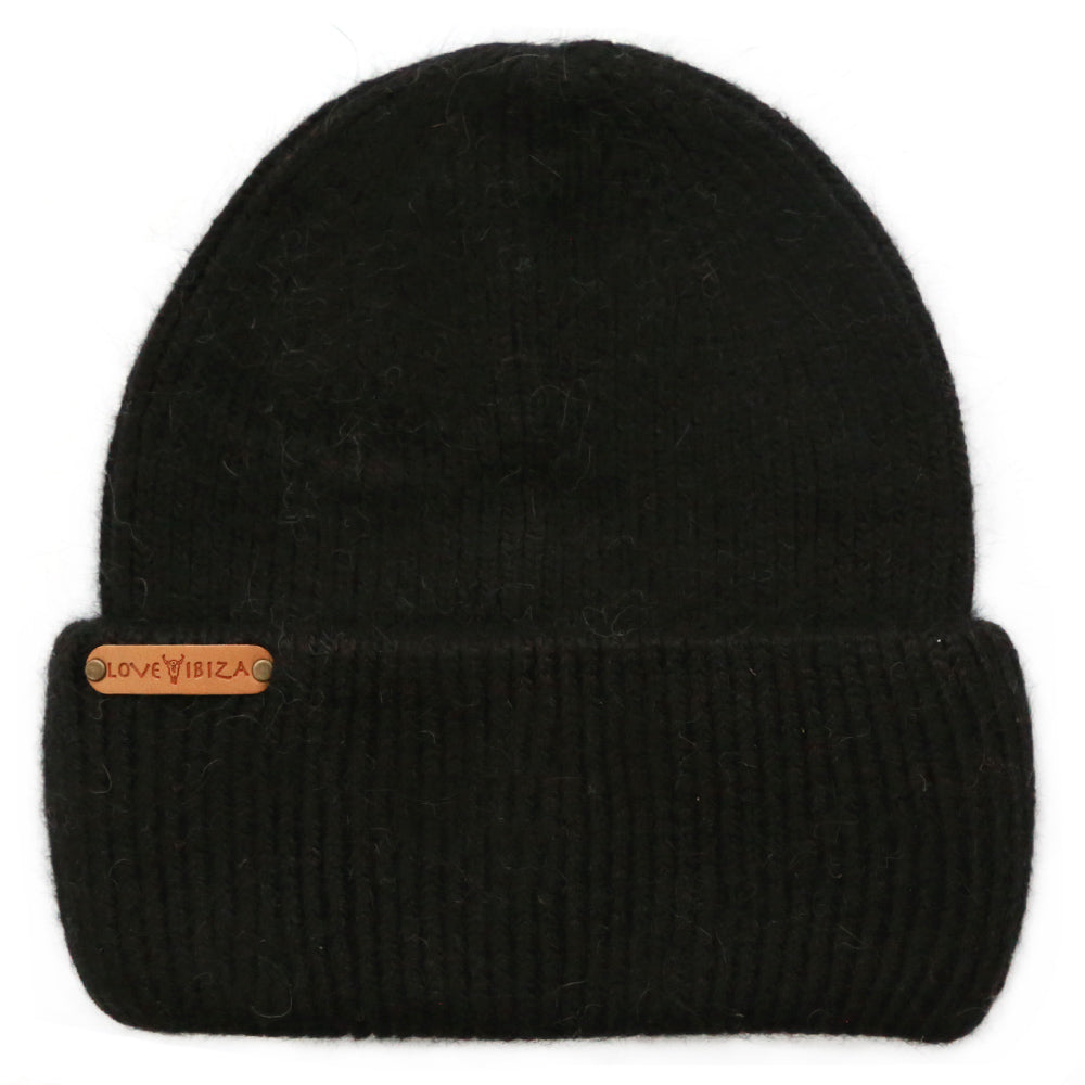 Bonnet angora noir