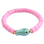 Armband bunter Fisch oliv pfirsich