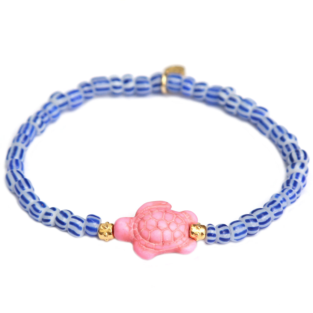 Armband rosa Schildkröte