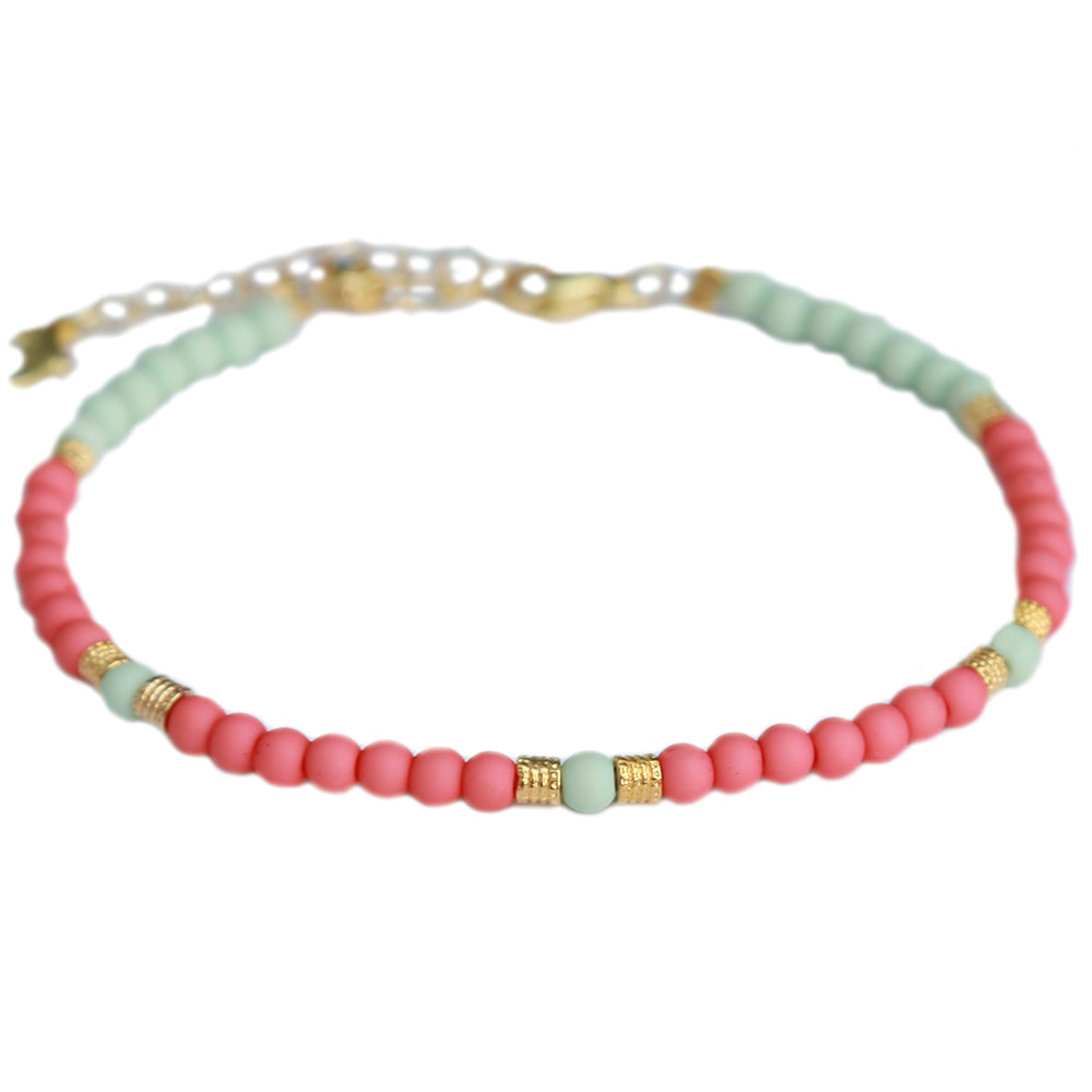 Bracelet de cheville Jondal watermelon pistache