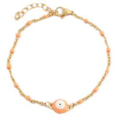 Armband griechisches Auge orange