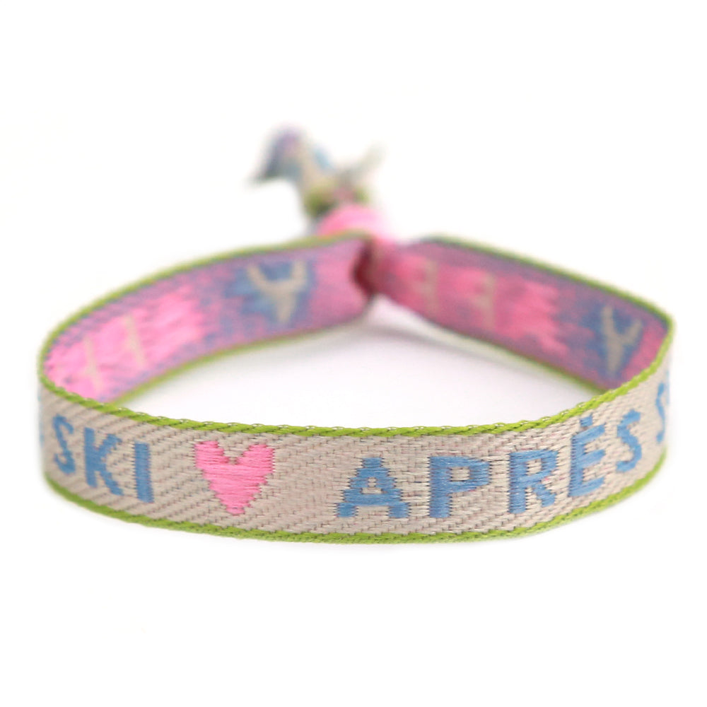 Geweven armband apres ski