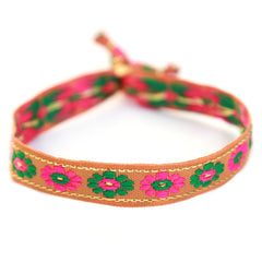 Gewebtes Armband Blumenherbst