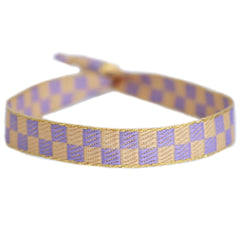 Bracelet tissé popart lila