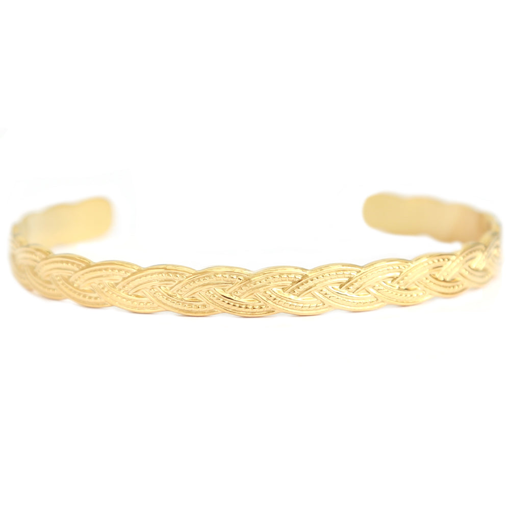 Gouden bangle braids