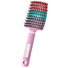 Anti-tangle hair brush pink ombre