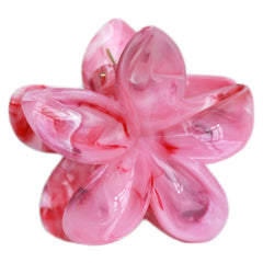 Haarklem bloem pastel swirl roze