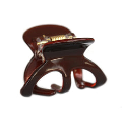 Pince à cheveux grip marron