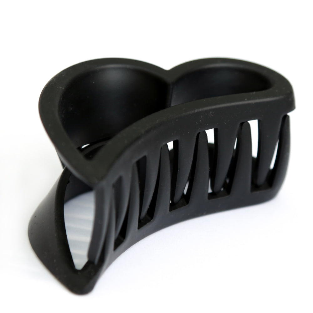 Hair clip heart black