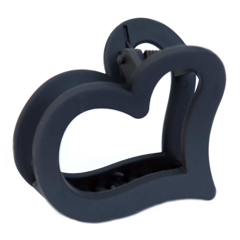 Haarklem medium heart black