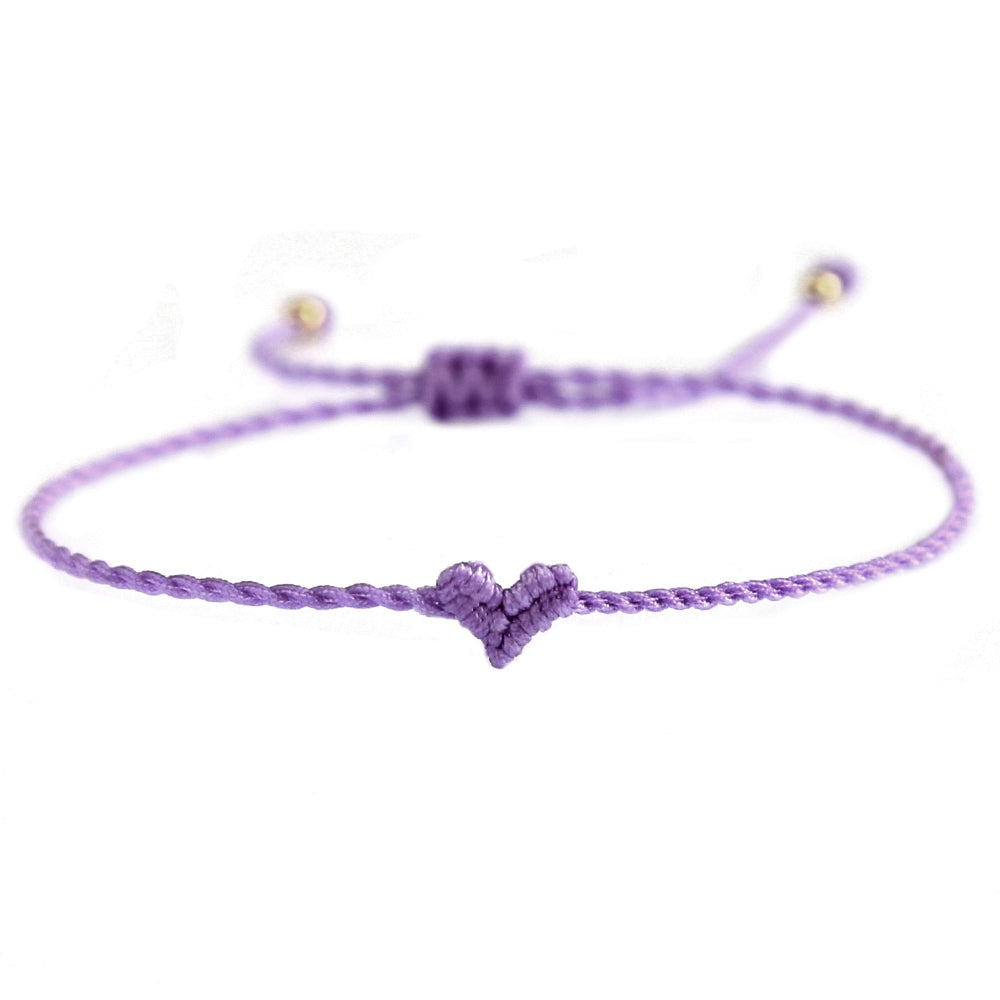 Bracelet coeur Love Ibiza violet