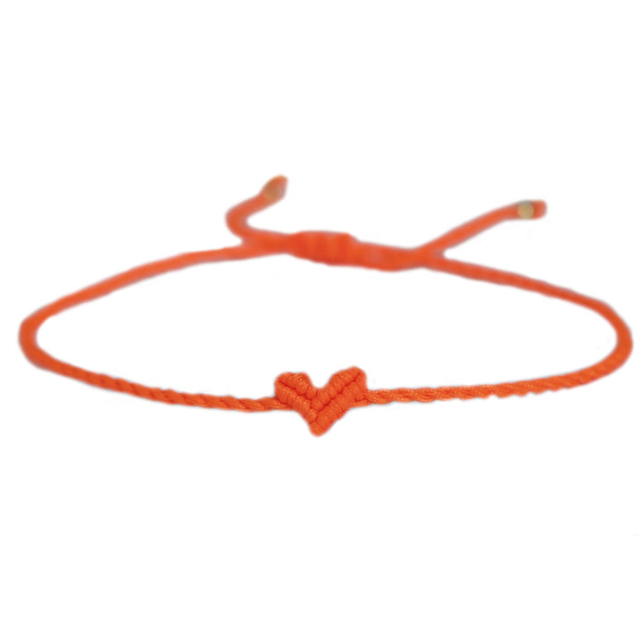 Bracelet coeur Love Ibiza orange