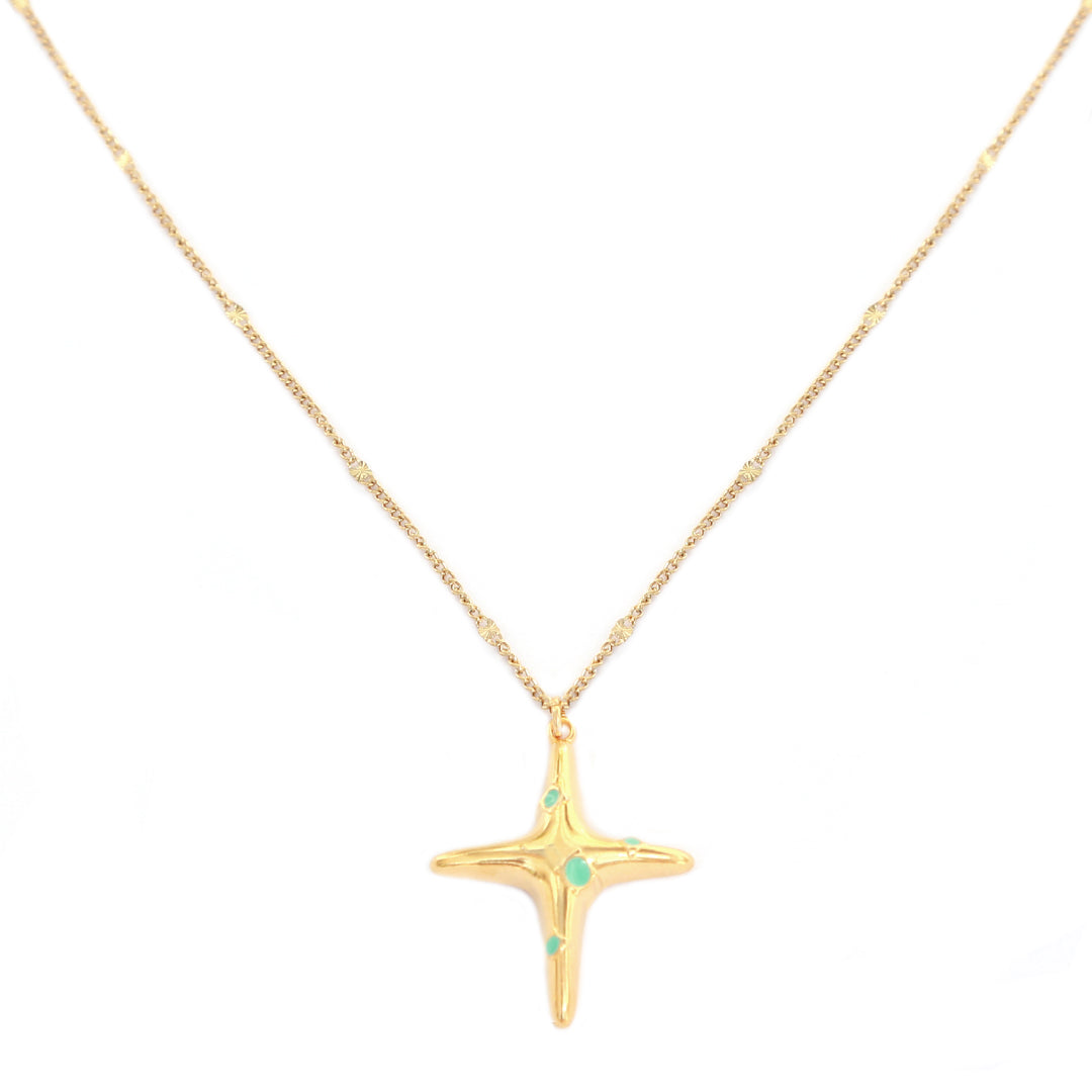 Collier north star turquoise