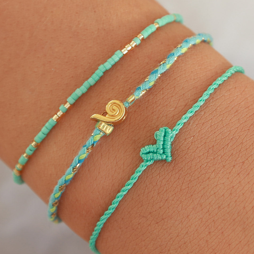 Love Ibiza heart bracelet turquoise