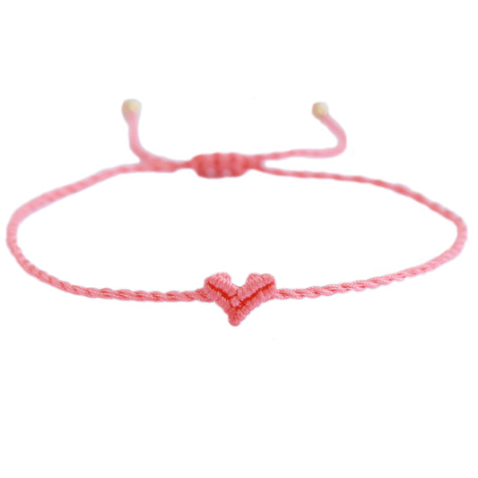 Bracelet coeur Love Ibiza corail 1000