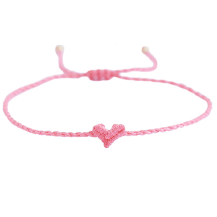 Love Ibiza heart bracelet pink