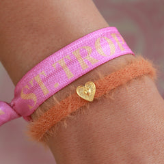 Armband flauschige Aprikose