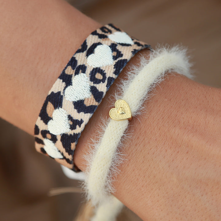 Bracelet fluffy cream