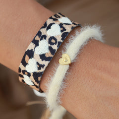 Bracelet fluffy crème