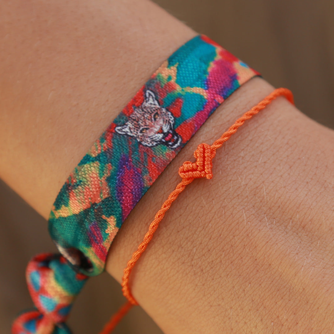 Bracelet coeur Love Ibiza orange