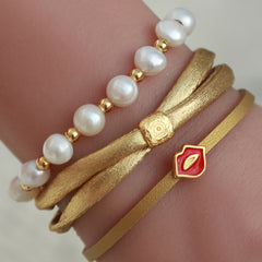 Armband sweet kiss goud