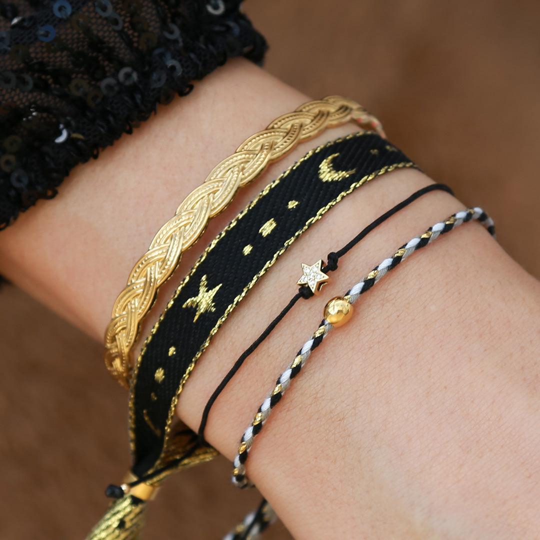 Gouden bangle braids