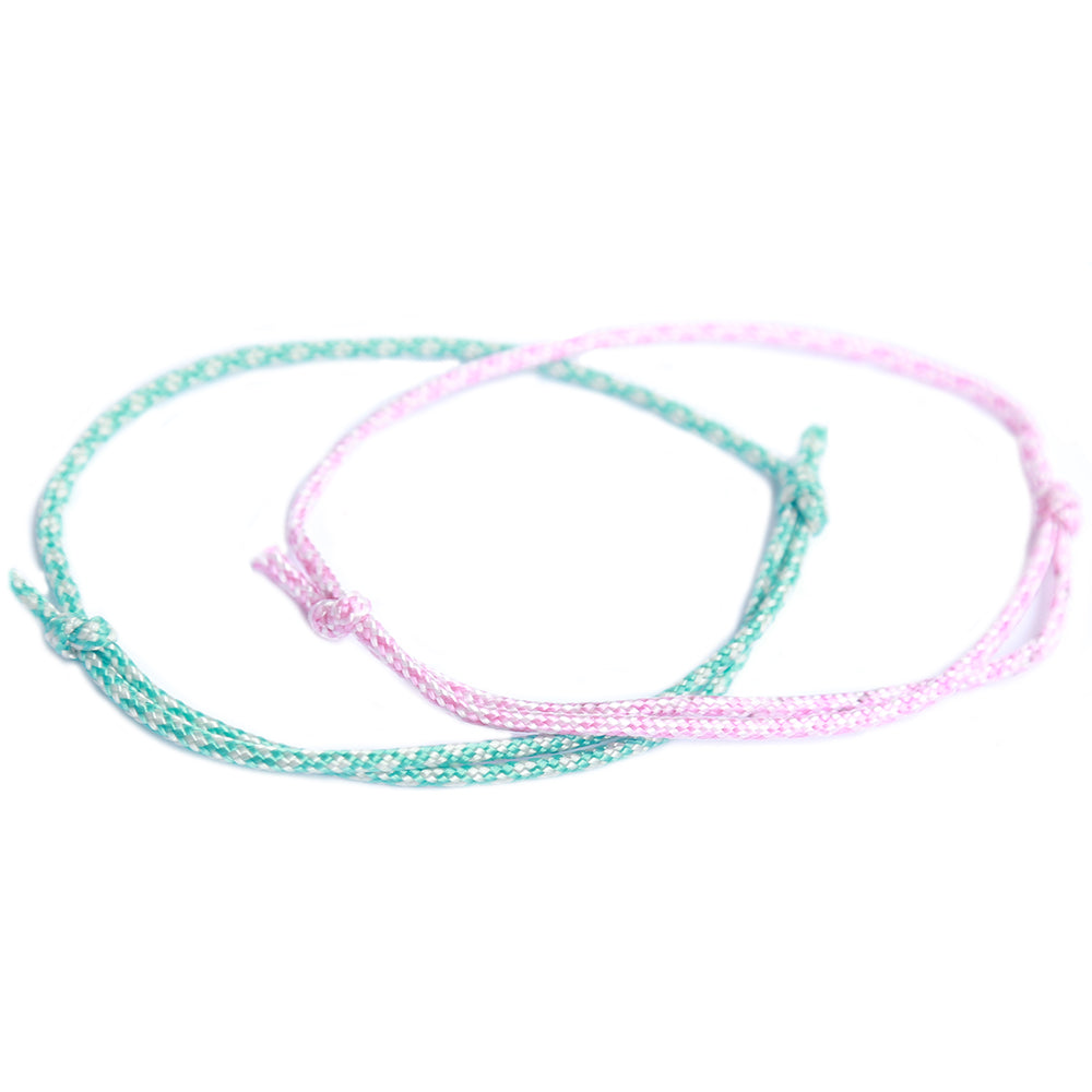 Bracelets set surf pink turquoise