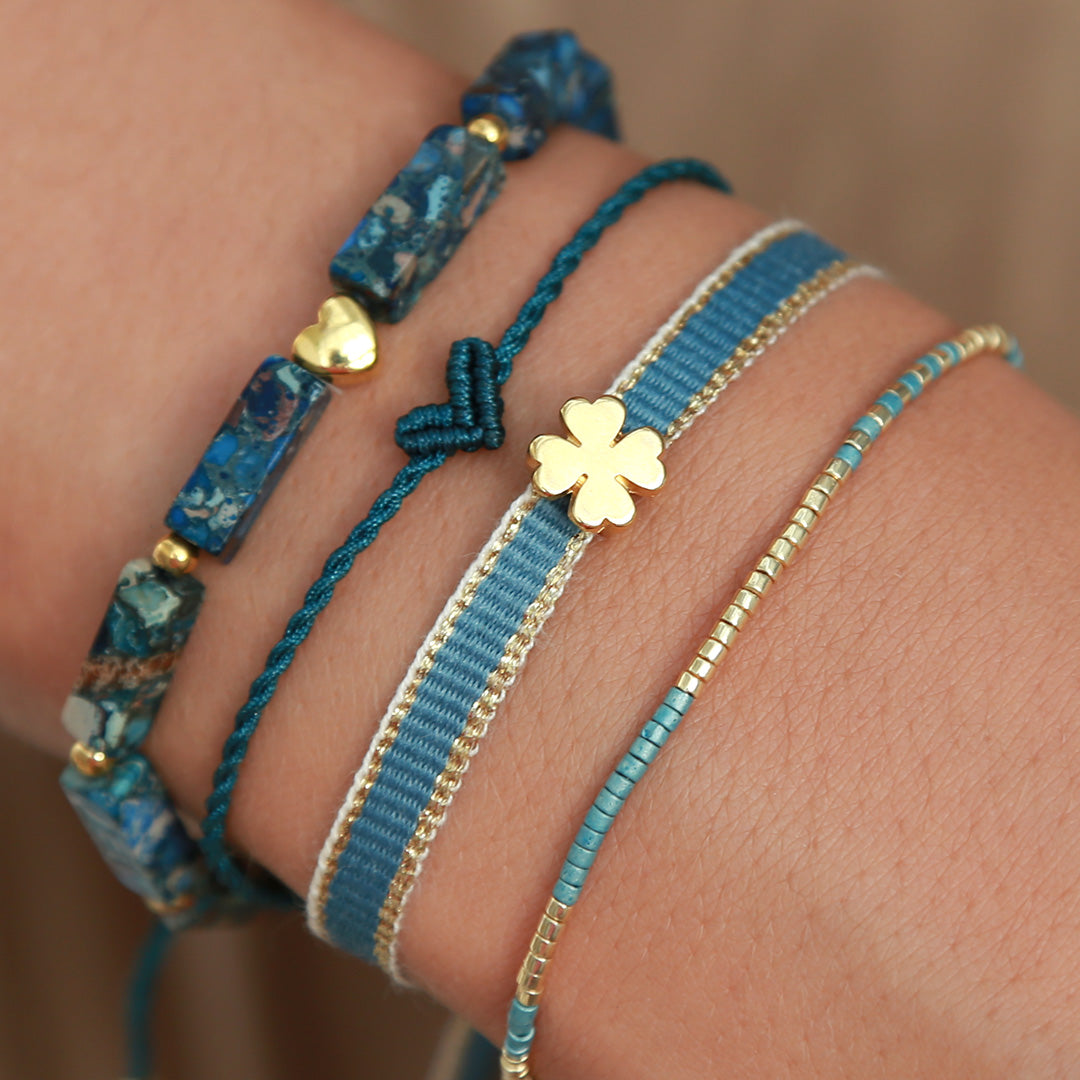 Bracelet my love blue/green