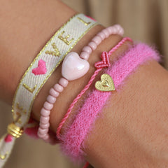 Set Armbänder rosa