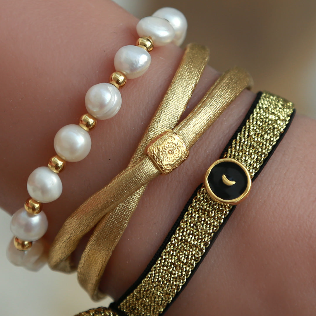 Bracelet shine moon gold