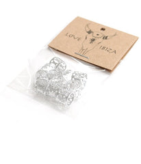 Hair jewel beads silber