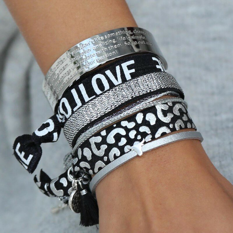 Silberne armband motivation