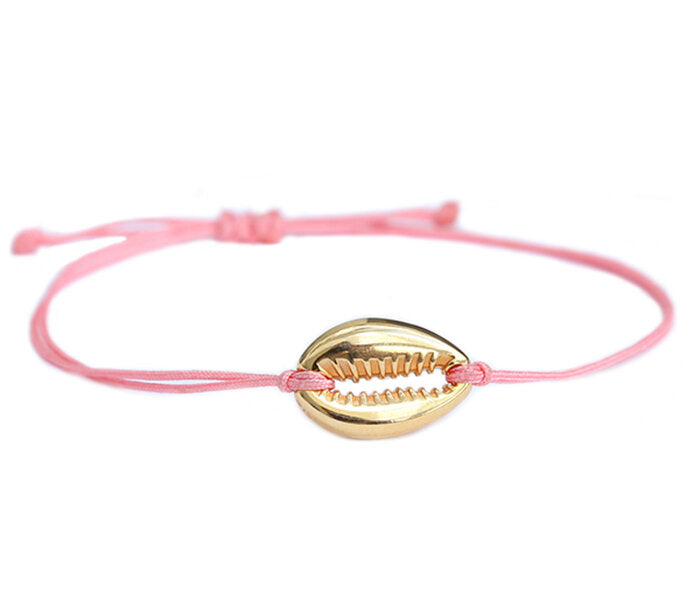 Armband coral gold shell