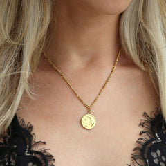 Collier en or sun & moon