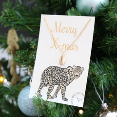 Card | Merry xmas leopard