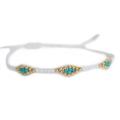 Bracelet miyuki Ibiza white