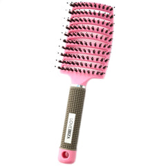 Brosse à cheveux anti-enchevêtrement rose