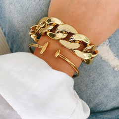 Armband large chain gold