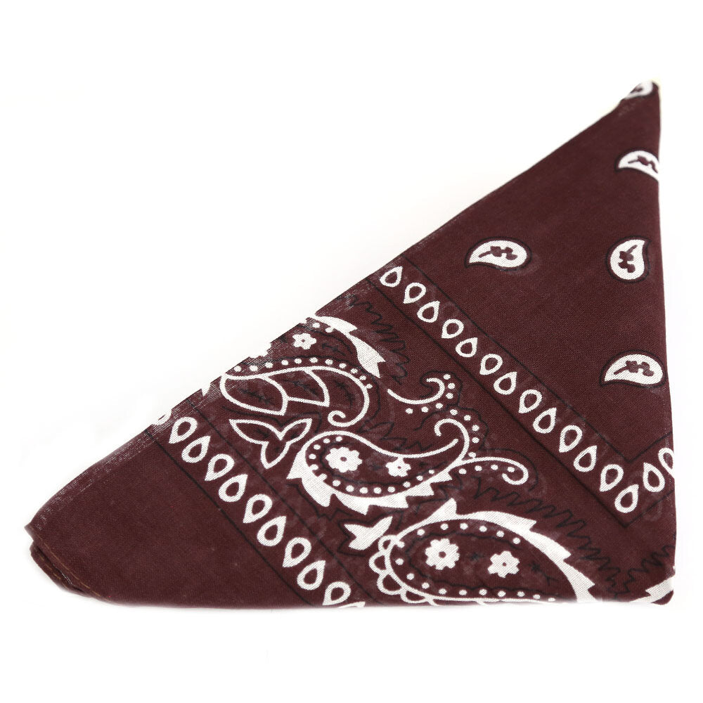 Bandana Schal Paisley dark brown