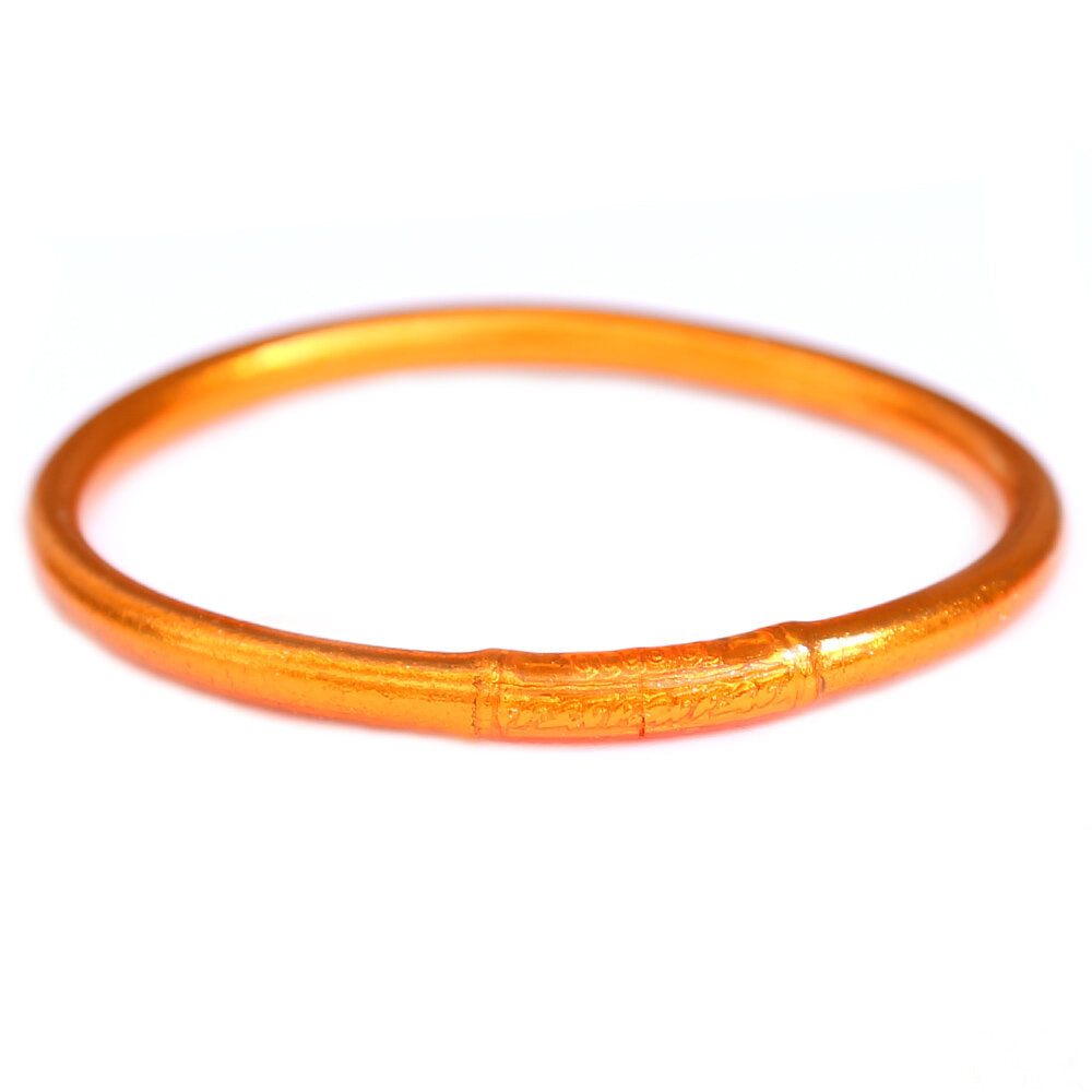 Bracelet buddhist good luck fire orange