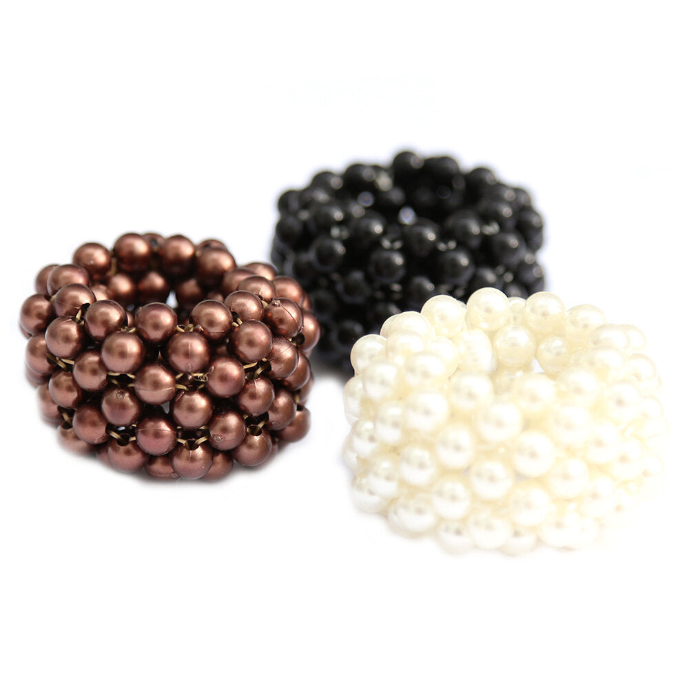 Hair elastic pearl bronze