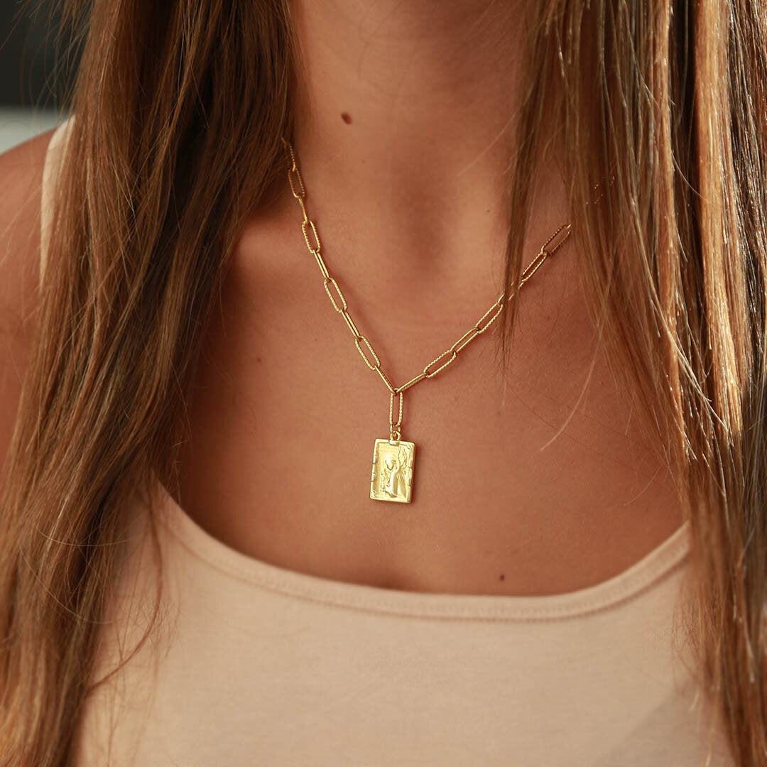 Gouden ketting angel